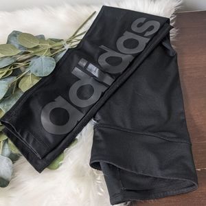 ADIDAS SZ M BLACK LEGGINGS RETRO STYLE CLIMATE